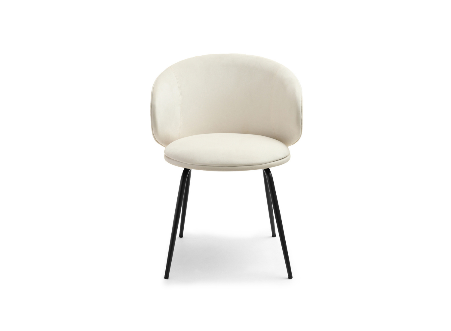 Moderner Esszimmerstuhl LEO Awentto in Creme – Samt