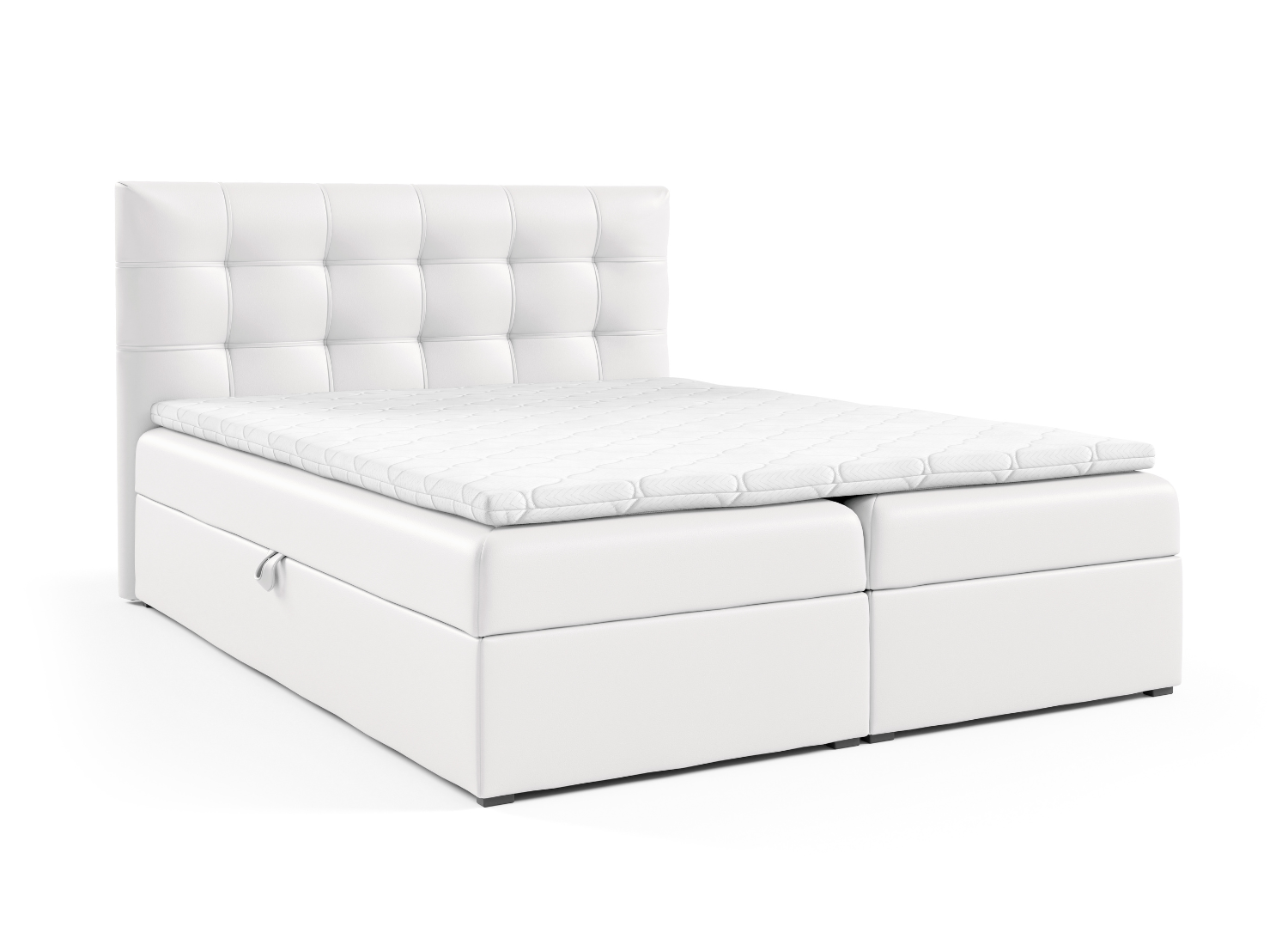 STAVANGER Kontinentalbett mit Topper Madryt Farbe 120 200 x 200 cm Awentto