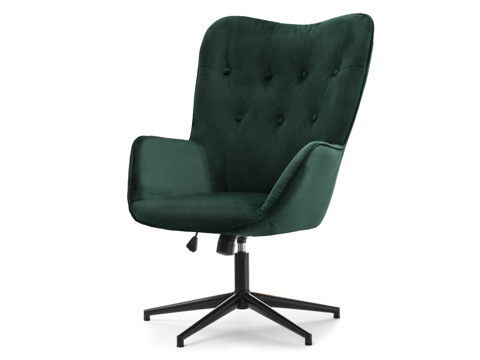 Drehsessel Flaschengrün Samt Glamour ILEA Awentto