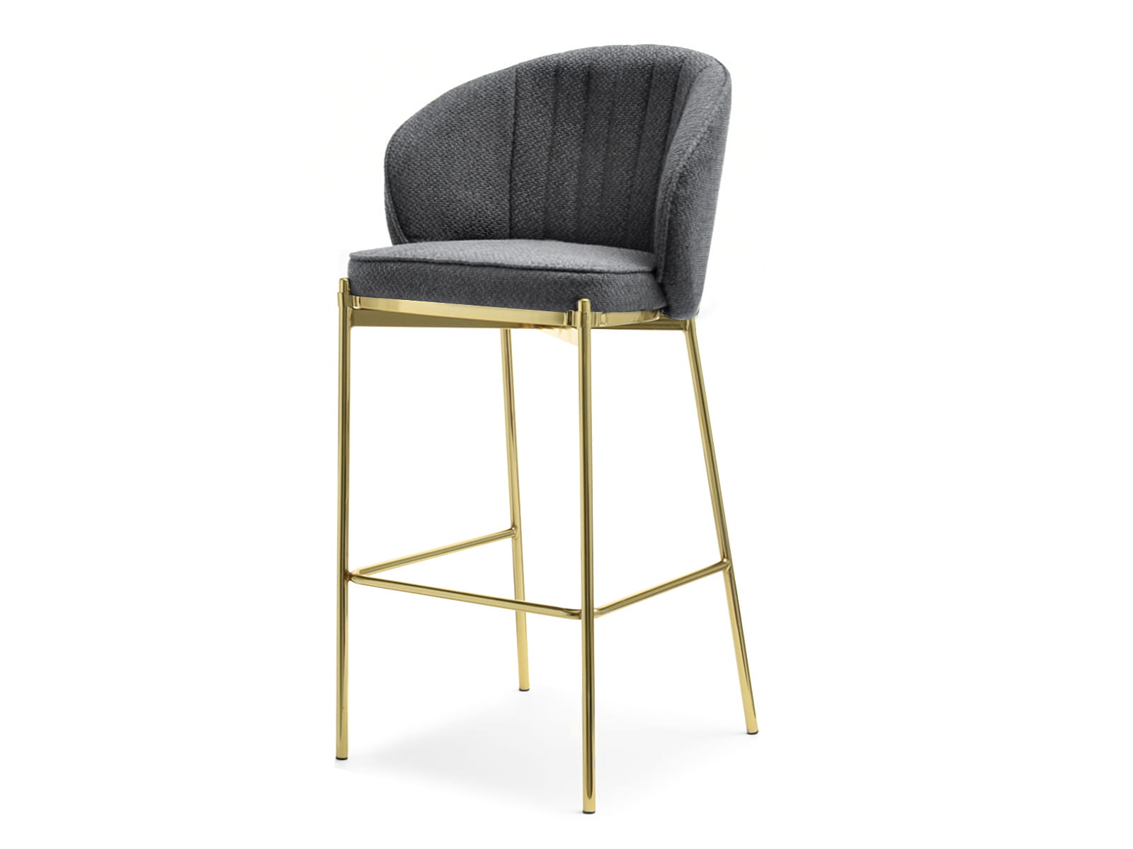 Barhocker Drehhocker Graphit Glamour MALAGA Awentto