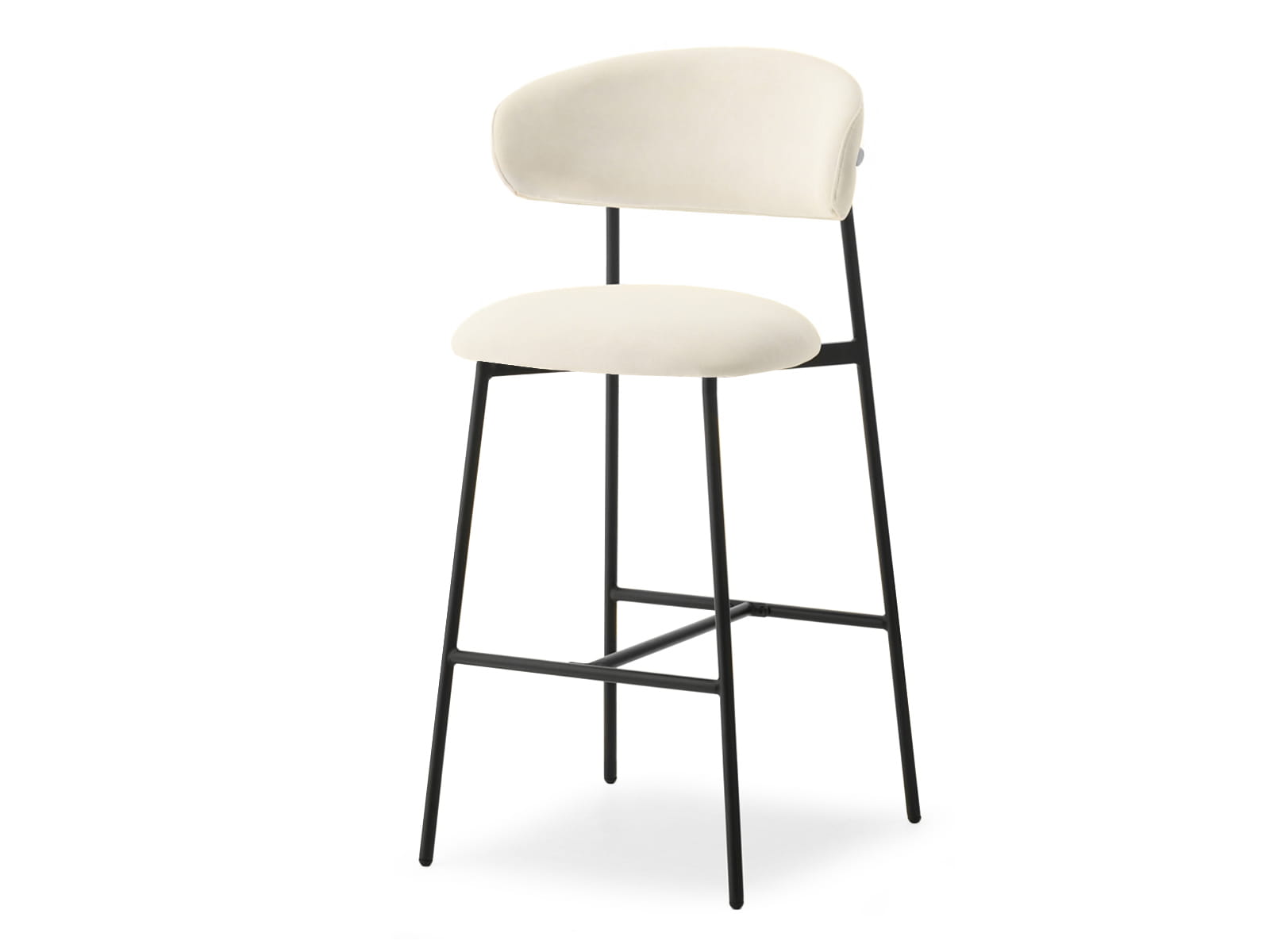 Barhocker Samt Creme INARO Awentto